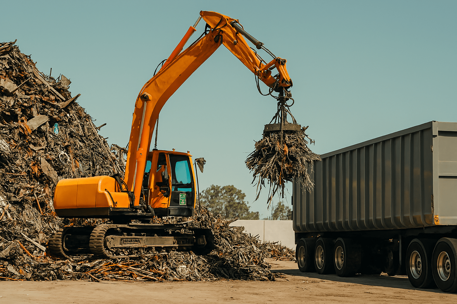 Industrial metal recycling facility