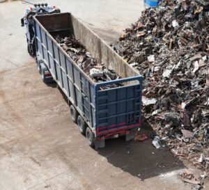 Stainless steel scrap in Melbourne loaded for recycling collection