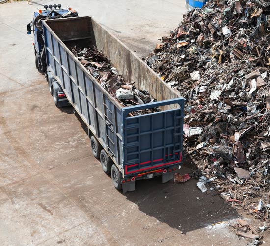Stainless steel scrap in Melbourne loaded for recycling collection